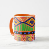 Afrikaanse print mok (Voorkant links)
