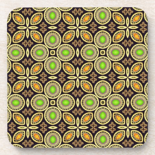 Afrikaanse print onderzetterset bier onderzetter (Voorkant)