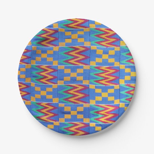 Afrikaanse print papieren bordje (Voorkant)
