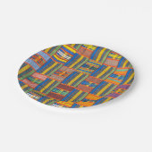 Afrikaanse print papieren feestborden bordje (Gekanteld)