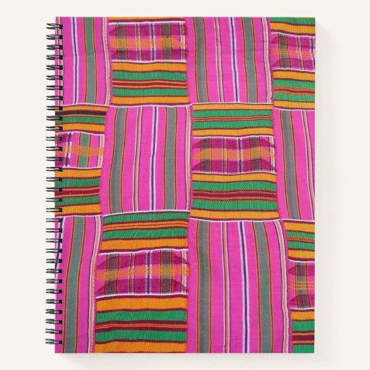 Afrikaanse print Pas het aan! 8,5 x 11 Notitieboek (Voorkant)