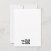 Afrikaanse Print Platte Dank Je Kaart (Achterkant)