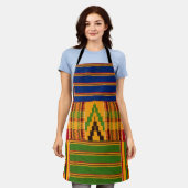 Afrikaanse print schort (Gedragen)