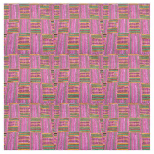 Afrikaanse Print Stof (Close Up)