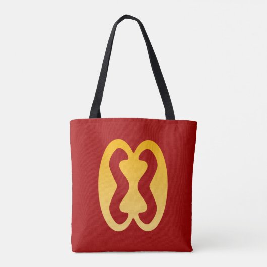 Afrikaanse Print Tote Bag (Achterkant)