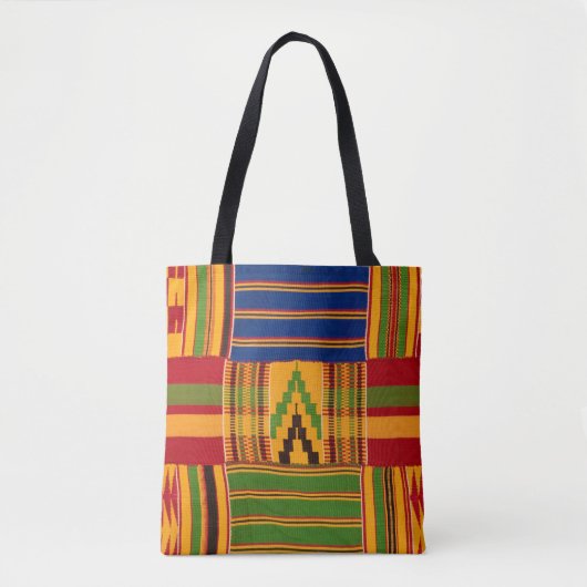 Afrikaanse print tote bag (Voorkant)