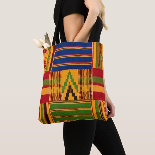Afrikaanse print tote bag (Dichtbij)