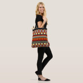 Afrikaanse print tote bag (Op model)