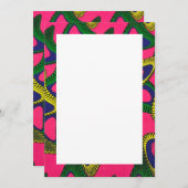 Afrikaanse Print Uitnodigingen & Aankondigingen (Voorkant / Achterkant)