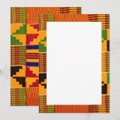 Afrikaanse Print Uitnodigingen & Aankondigingen (Voorkant / Achterkant)