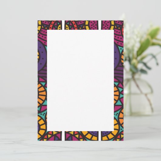 Afrikaanse Print Uitnodigingen & Aankondigingen (Staand voorkant)