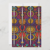 Afrikaanse Print Uitnodigingen & Aankondigingen (Achterkant)