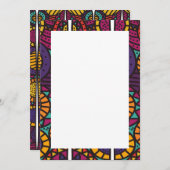 Afrikaanse Print Uitnodigingen & Aankondigingen (Voorkant / Achterkant)