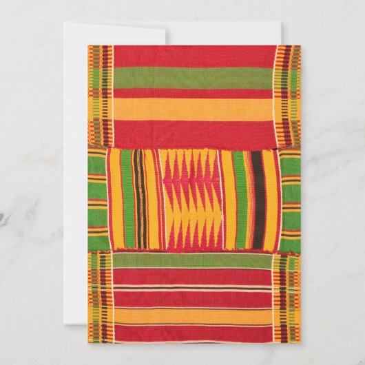 Afrikaanse Print Uitnodigingen & Aankondigingen (Achterkant)