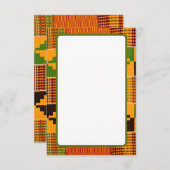 Afrikaanse Print Uitnodigingen & Aankondigingen (Voorkant / Achterkant)