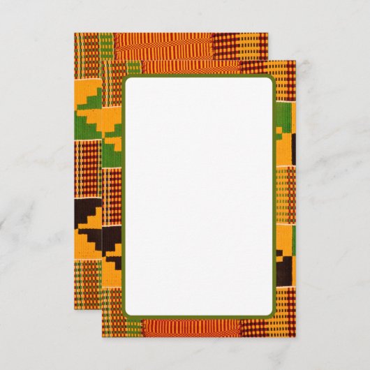 Afrikaanse Print Uitnodigingen & Aankondigingen (Voorkant / Achterkant)