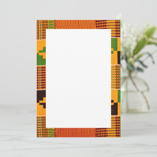 Afrikaanse Print Uitnodigingen & Aankondigings (Staand voorkant)