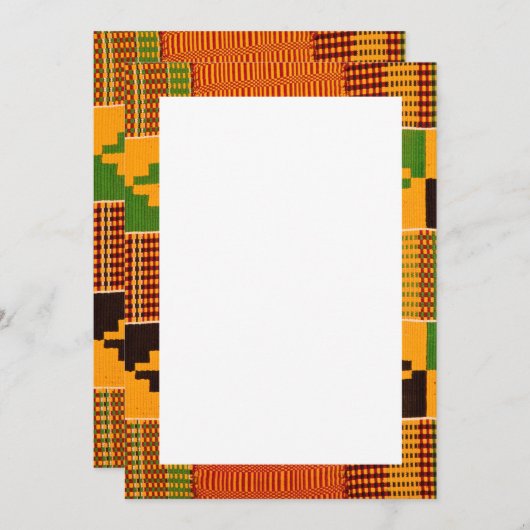 Afrikaanse Print Uitnodigingen & Aankondigings (Voorkant / Achterkant)