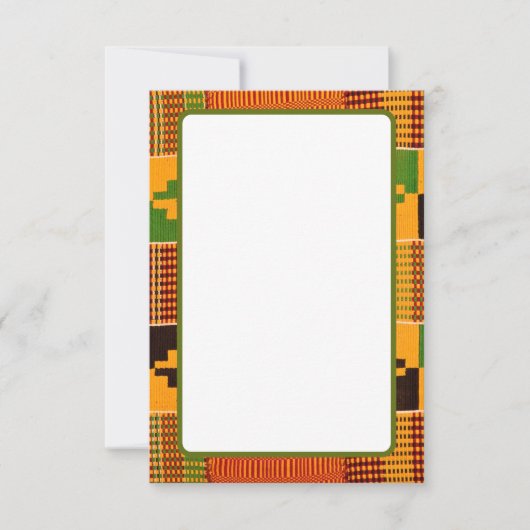 Afrikaanse Print Uitnodigingen & Aankondigings (Voorkant)