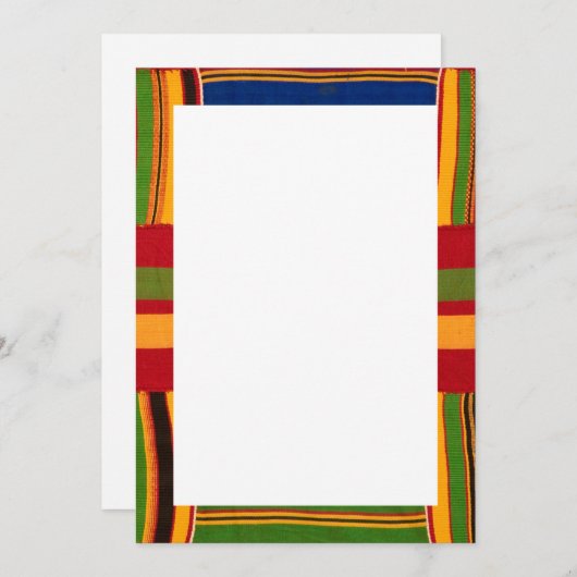 Afrikaanse Print Uitnodigingen & Aankondigingskaar (Voorkant / Achterkant)