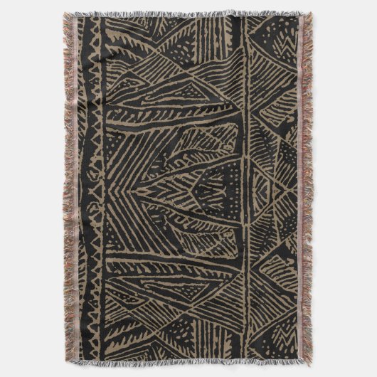 Afrikaanse printdraad deken (Voorkant Verticaal)