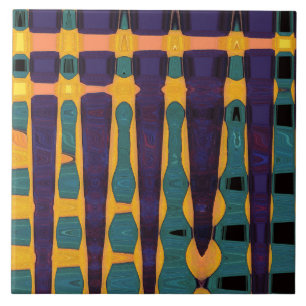 Afrikaanse printkeramische tegel tegeltje