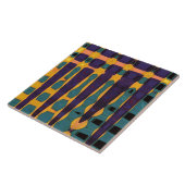 Afrikaanse printkeramische tegel tegeltje (Zijkant)