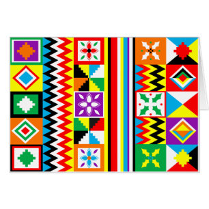 Afrikaanse printplaat Kente Cloth Tribal Pattern