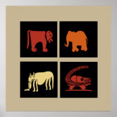 afrikaanse proefdieren poster (Voorkant)
