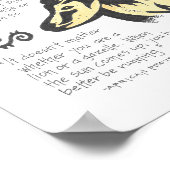 Afrikaanse Proverb Poster (Hoek)