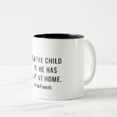 Afrikaanse Proverb Tweekleurige Koffiemok (Voorkant rechts)