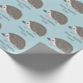 Afrikaanse pygmese egel-patroon met aangepaste tek cadeaupapier (Hoek)