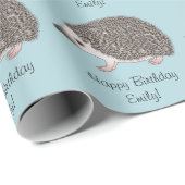 Afrikaanse pygmese egel-patroon met aangepaste tek cadeaupapier (Rol Hoek)