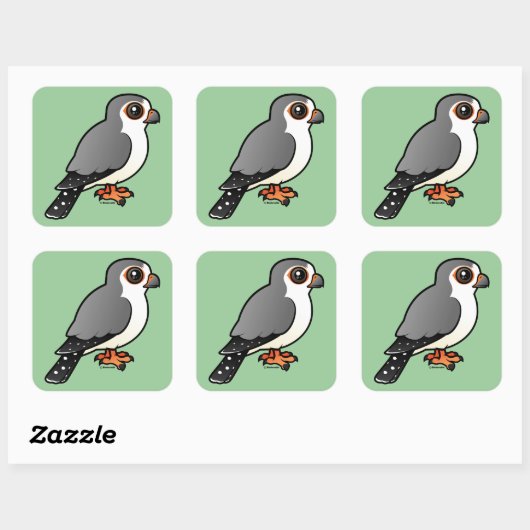Afrikaanse Pygmy Falcon Vierkante Sticker (Vel)