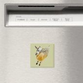 Afrikaanse Pygmy Goat Magnet (Insitu (Vaatwasser))