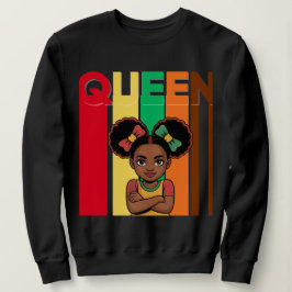 Afrikaanse Queen Girl Vrouwen sweatshirt