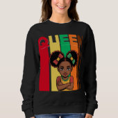 Afrikaanse Queen Girl Vrouwen sweatshirt (Voorkant)