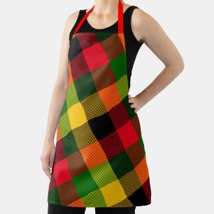 Afrikaanse Rasta Reggae Kleuren Schotse Ruit Patro Schort