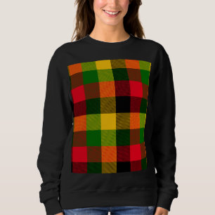 Afrikaanse Rasta Reggae Kleuren Schotse Ruit Patro Trui