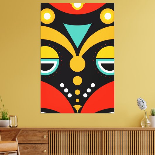 Afrikaanse Rasta-stam Canvas Afdruk (Insitu (Woonkamer))