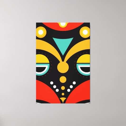 Afrikaanse Rasta-stam Canvas Afdruk (Voorkant)