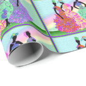 Afrikaanse regenboogparade cadeaupapier (Rol Hoek)