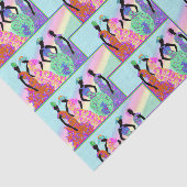 Afrikaanse regenboogparade tissuepapier (Detail)