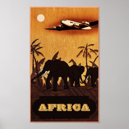 Afrikaanse reisposter poster (Voorkant)