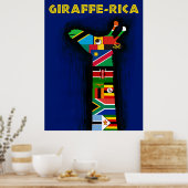 Afrikaanse reisposter poster (Keuken)