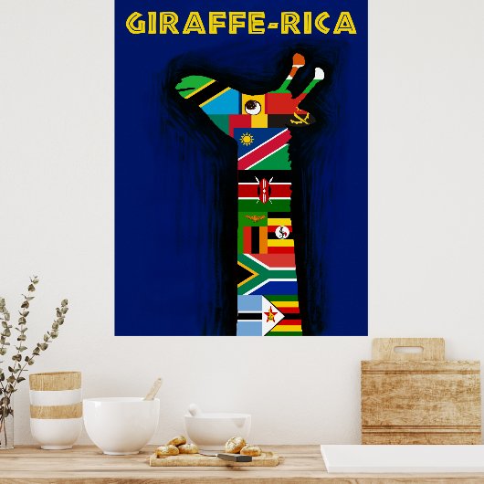 Afrikaanse reisposter poster (Keuken)