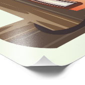 Afrikaanse reisposter voor woestijn foto afdruk (Hoek)