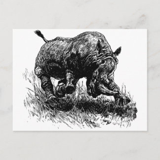 Afrikaanse Rhino Briefkaart