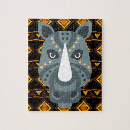 Afrikaanse Rhino-puzzel Legpuzzel
