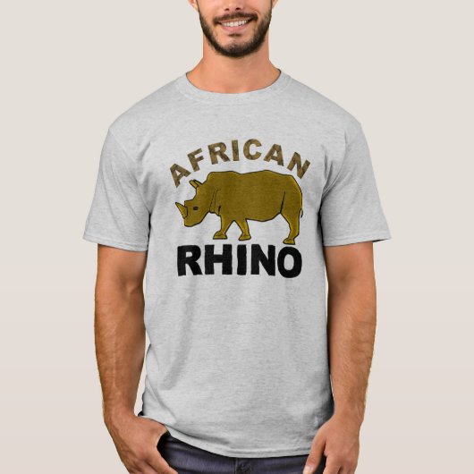 Afrikaanse Rhino T-shirt (Voorkant)